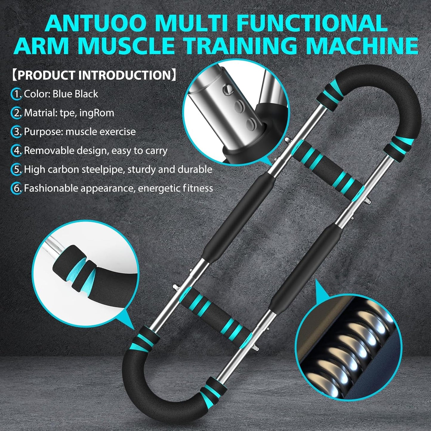 Barra de Resistencia Portátil – Entrena Pecho y Brazos en Casa