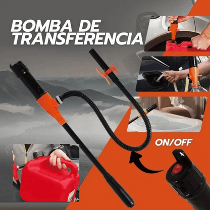 Bomba de Transferencia Portátil – Pasa Combustible y Agua en Segundos, sin Esfuerzo.
