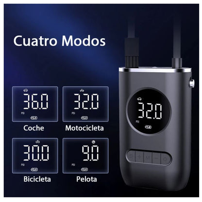 AirPump® Compresor Inflador Llantas Recargable