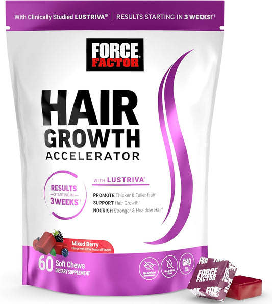 Gomitas Force Factor® – Cabello más fuerte, lleno y con volumen desde adentro