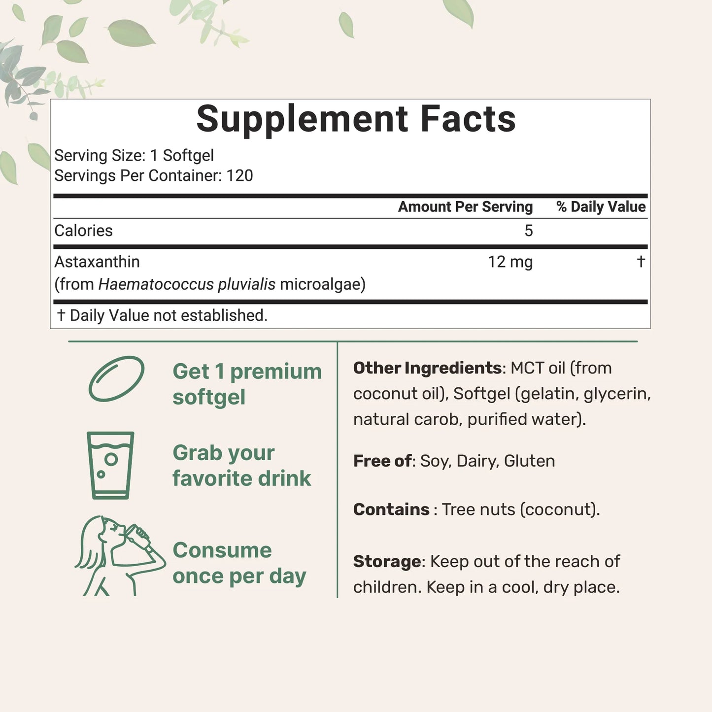 Astaxantina – Antioxidante Premium para Apoyar Tu Energía y Bienestar Diario