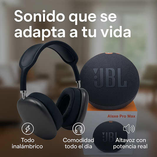 Combo Parlante Inteligente 5.1 + Gratis Audífonos Auriculares Bluetooth Inalámbricos P9 tipo Gamer