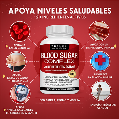 Blood Sugar Complex 20 Vitamins & Minerals Support Overall Health