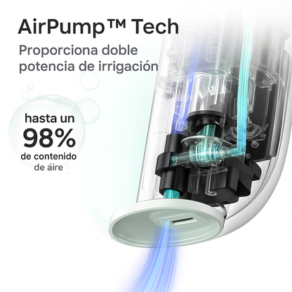 AirPump® Irrigador Dental Portatil - 4 Boquillas y Estuche.