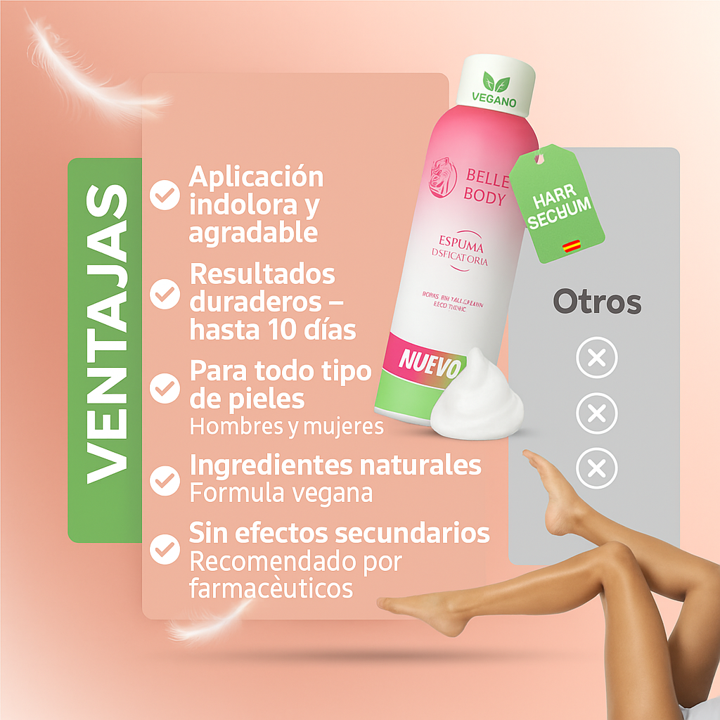 BelleBody® Spray Depilatorio de Alta Eficiencia