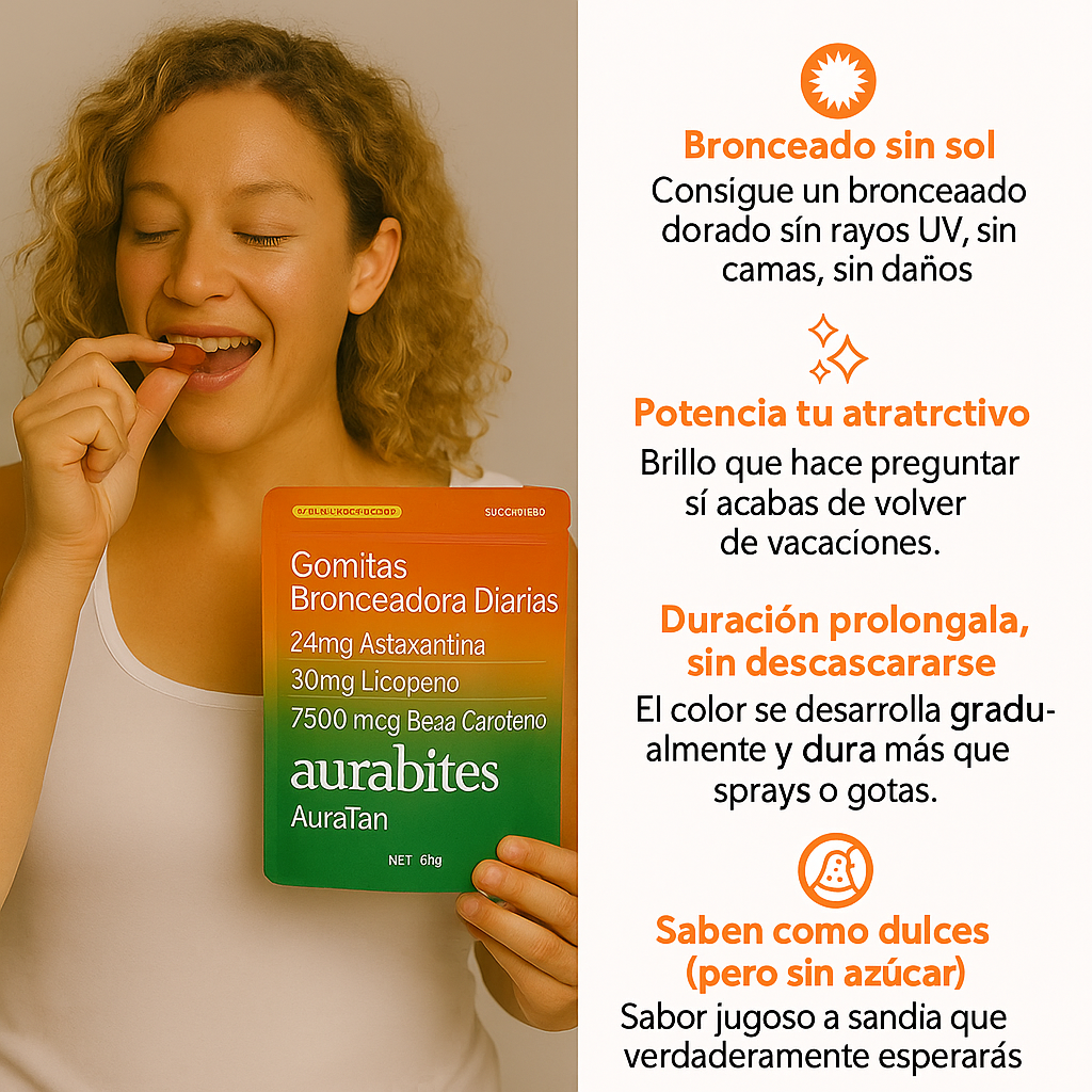 AuraTan™ - Gomitas bronceadoras