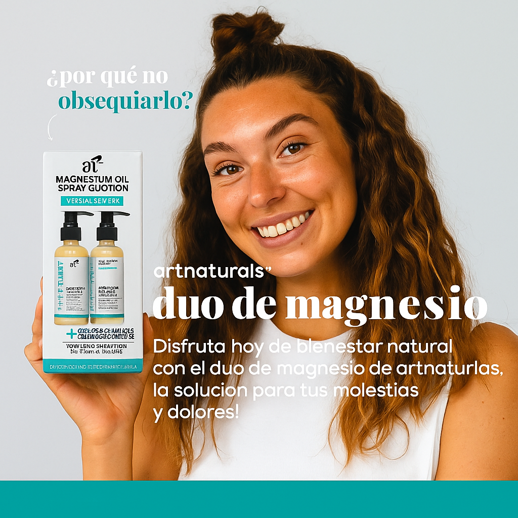 Aceite y spray de magnesio con aloe vera