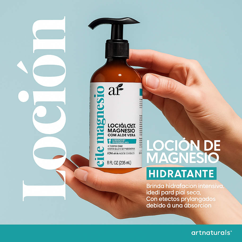 Aceite y spray de magnesio con aloe vera