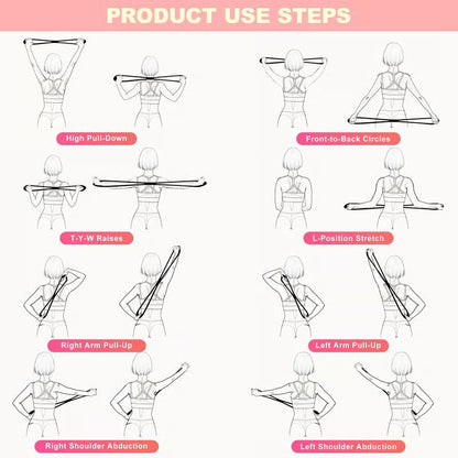 Bandas de resistencia, bandas elásticas de ejercicio en forma de 8 para hombres y mujeres